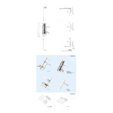 U槽塑鋼門(mén)鎖組合配件 門(mén)窗板配件