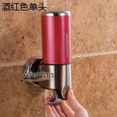 單頭不銹鋼面板皂液器 500ML