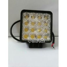 48W LED黃光工作檢修燈 探照工程機械燈 挖機車燈